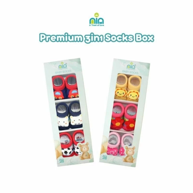 Nia Premium 3 in 1 Sock Box