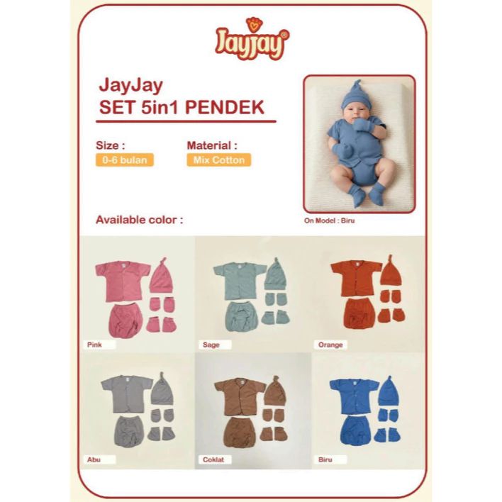Jayjay Set 5in1 Pendek P ls