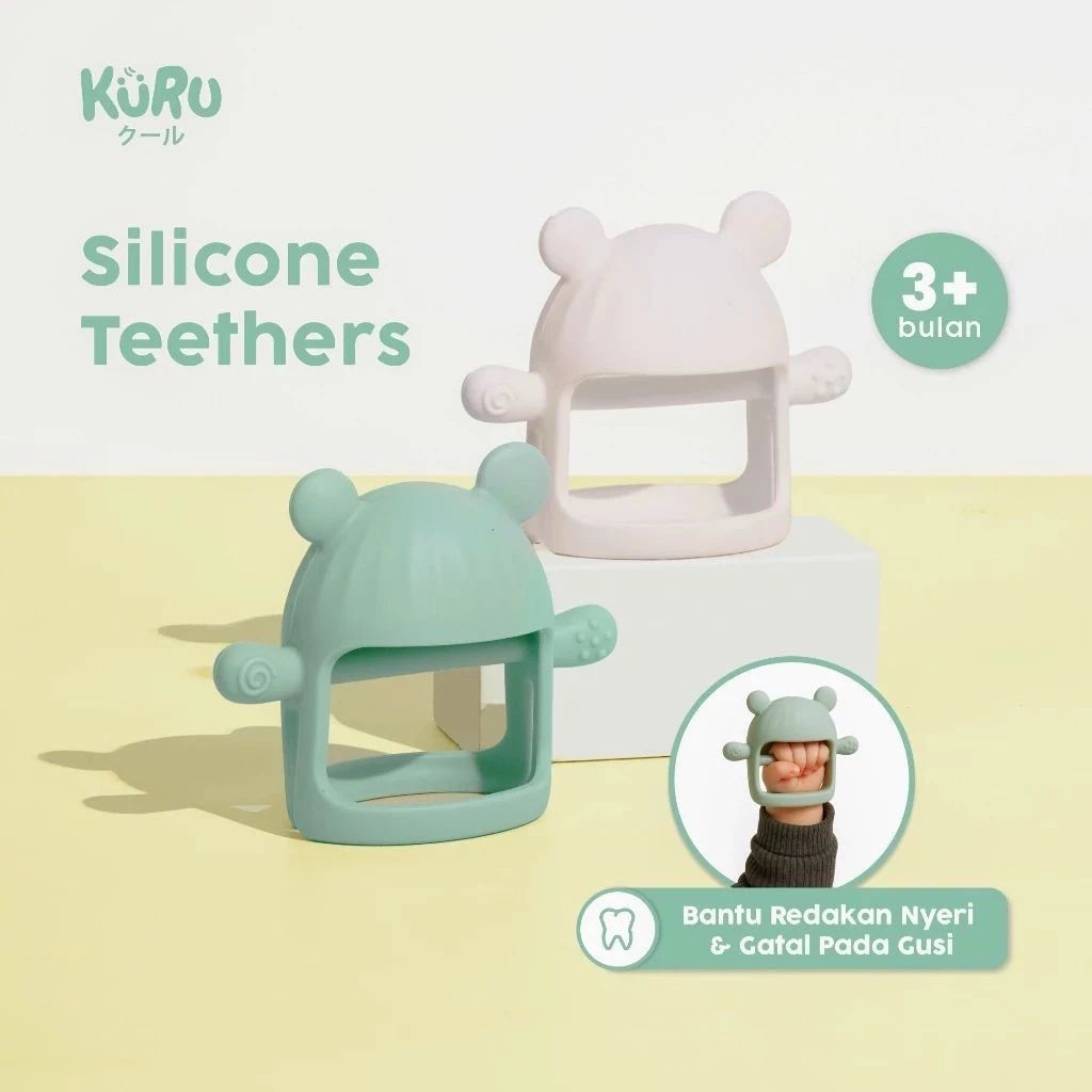 Kuru ST4 Silicone Teether (Hijau)