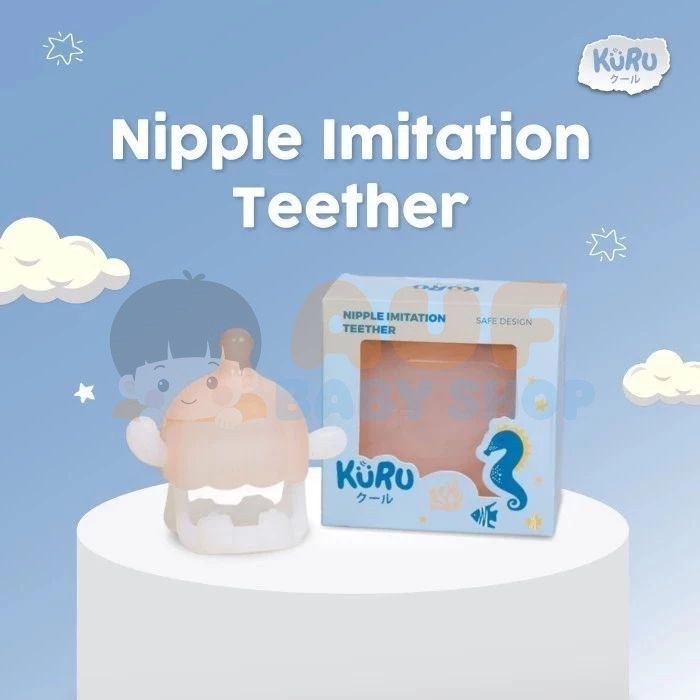 Kuru ST2 Baby Nipple Imitation Silicone Teether