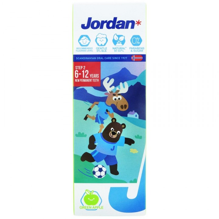 JORDAN KIDS TOOTHPASTE STEP 2 GREEN APPLE 75G