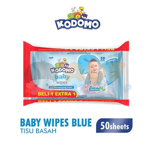 Kodomo Tisue Basah Blue 50 Sht
