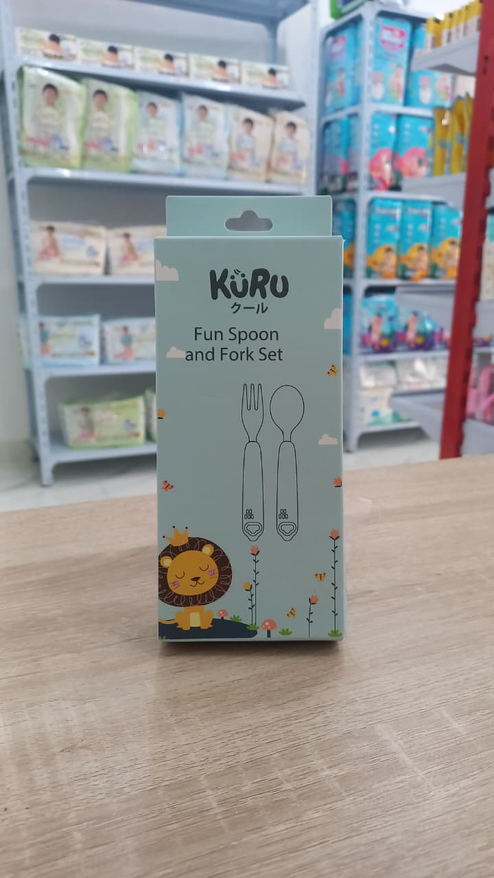 Kuru Stainless Spoon Fork Grey