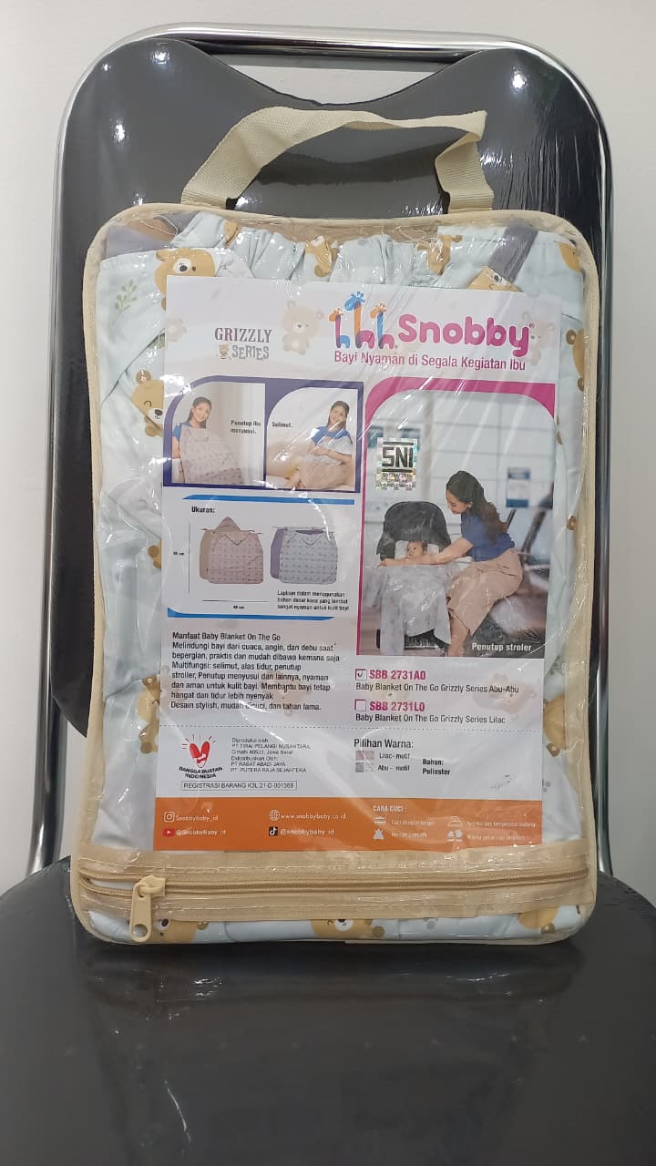 Snobby Baby Blanket On The Go Multifungsi Grizzly Series (SBB2731)