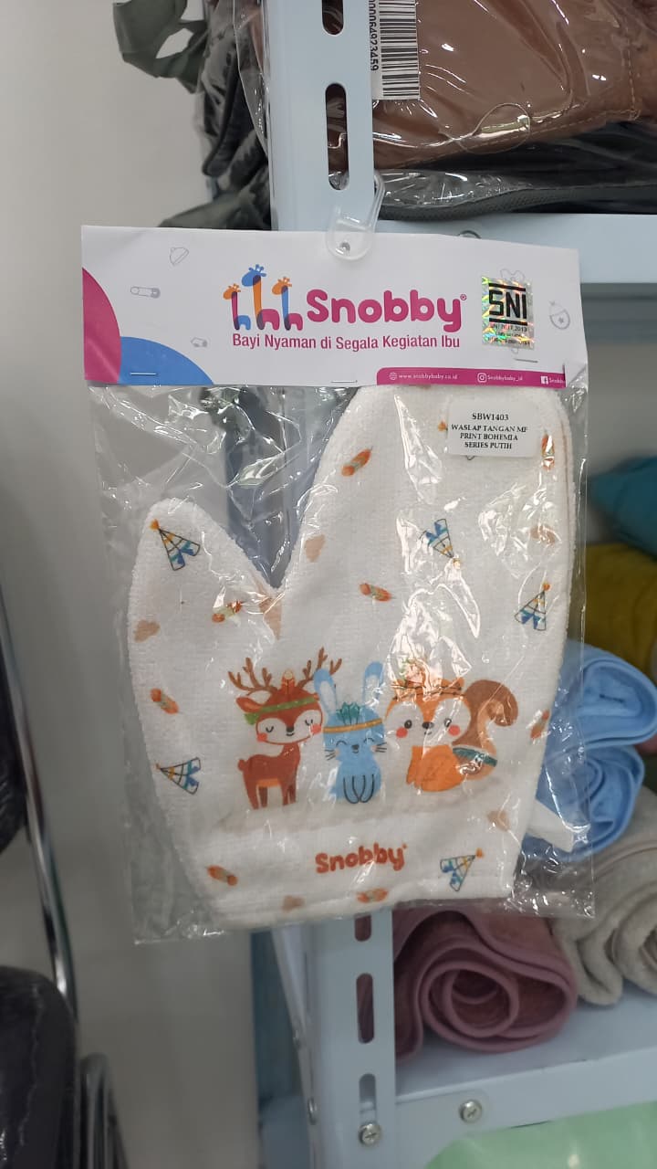 Snobby Waslap Tangan MF Print Bohemia Series Putih (SBW1403)