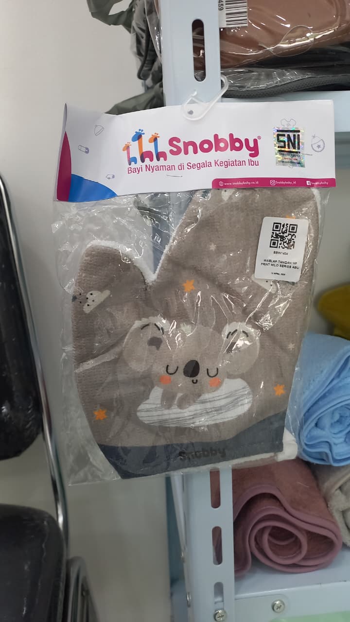 Snobby Waslap Tangan MF Print Millo Series Abu (SBW1404)