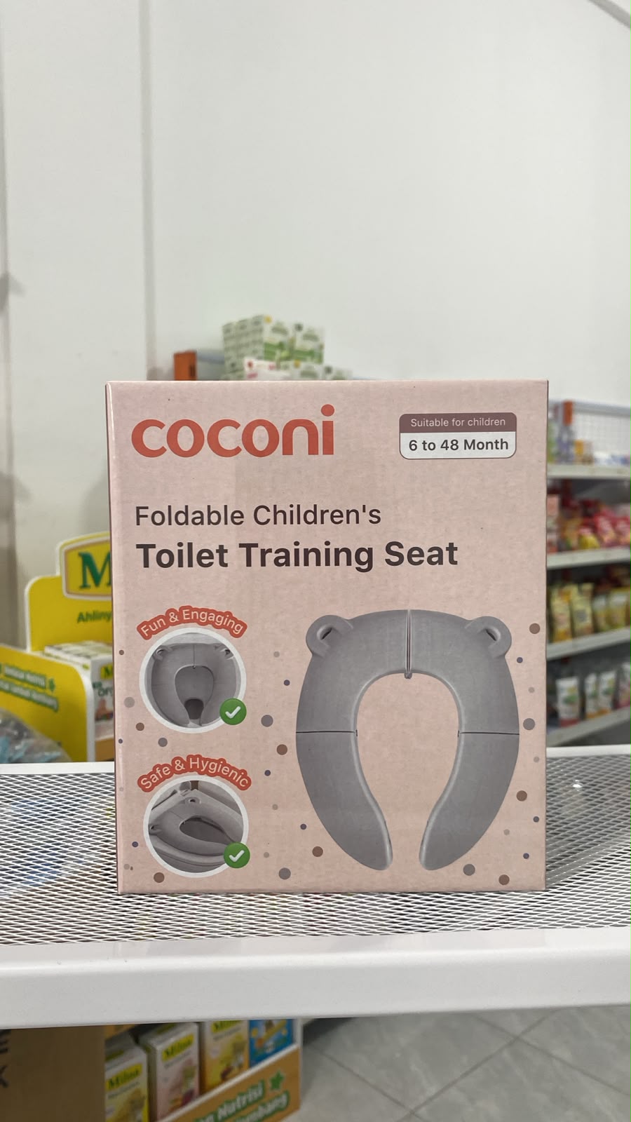 Coconi Foldable Children's Toilet Traning Seat | Dudukan Toilet Lipat Anak | Foldable Toilet Seat Potty