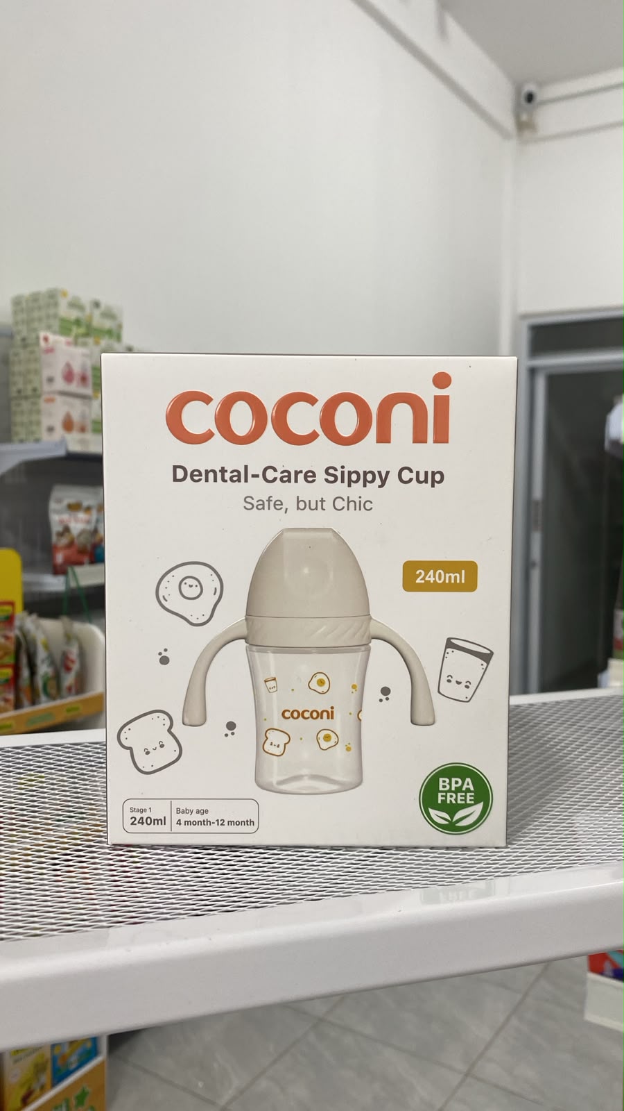COCONI Dental-Care Sippy Cup | 240ml 300ml | Botol Minum Anak Bayi Dengan Pemberat Spout Straw BPA FREE - 240mL