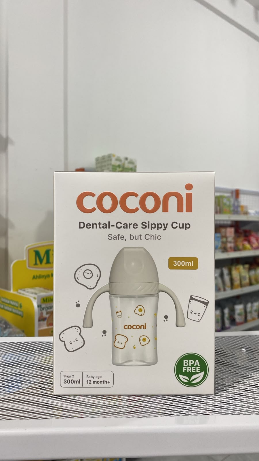 COCONI Dental-Care Sippy Cup | 240ml 300ml | Botol Minum Anak Bayi Dengan Pemberat Spout Straw BPA FREE - 300mL