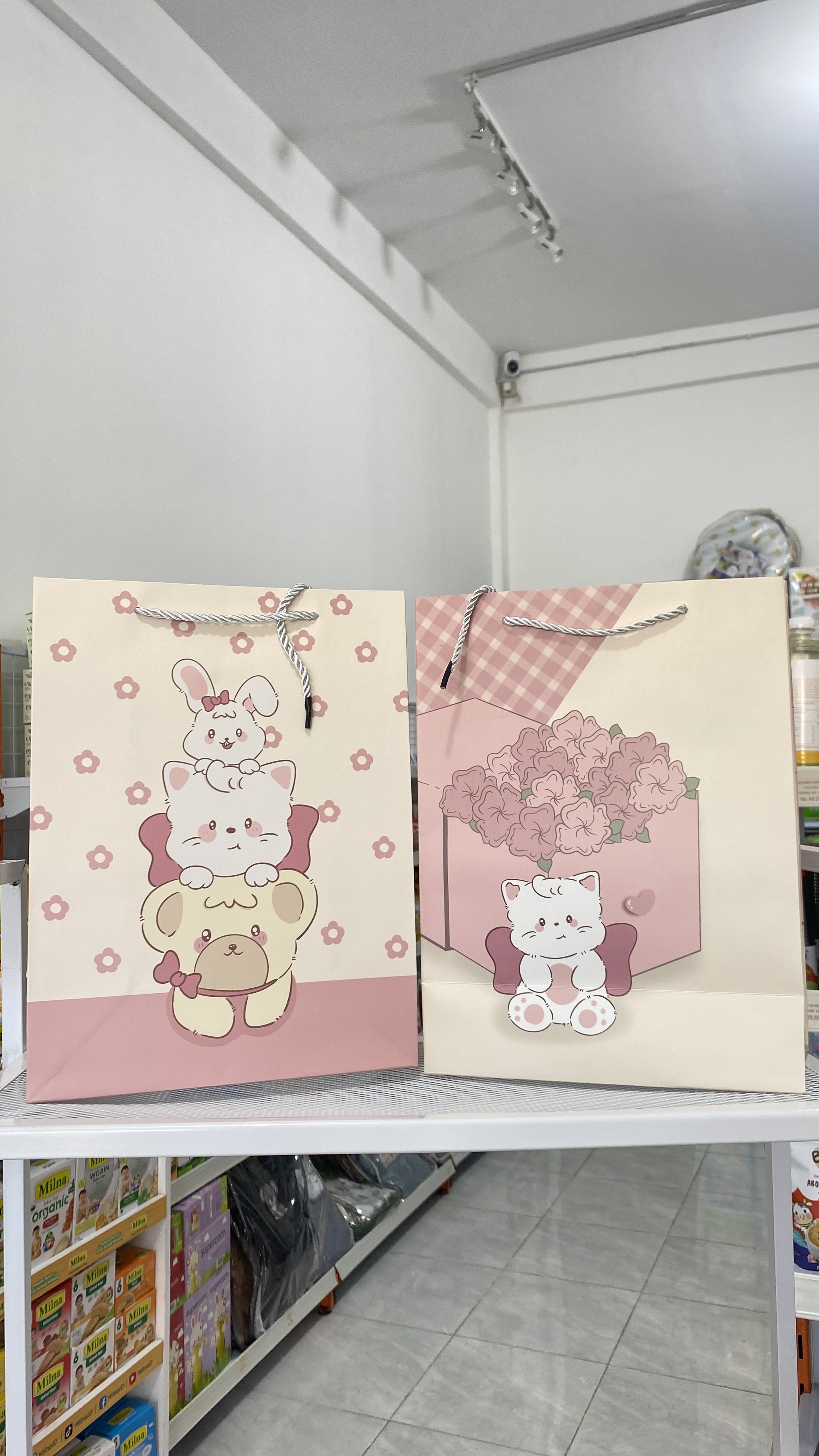 Paperbag Motif Animal Kombinasi Pink Series UK
