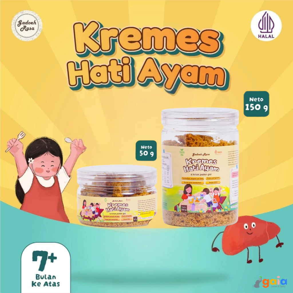 Gadoeh Rasa Kremes Hati Ayam Toples 150g
