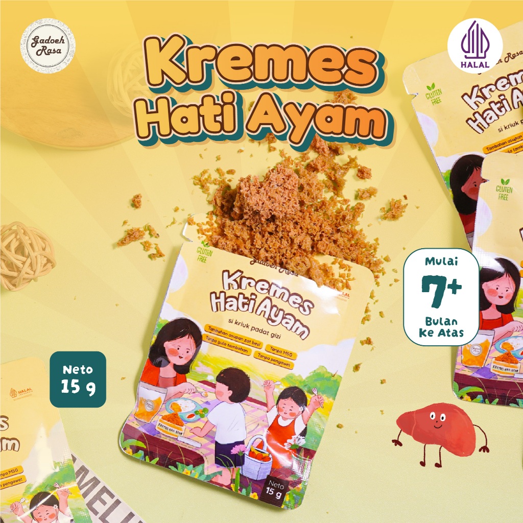Gadoeh Rasa Kremes Hati Ayam Sachet 15g