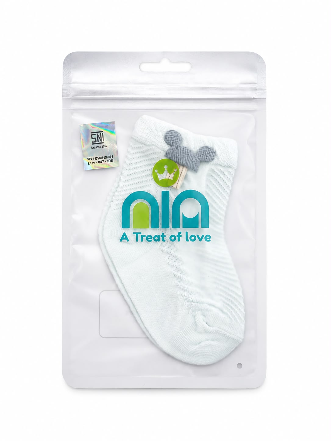 Nia Sock Summer Hijau Soft