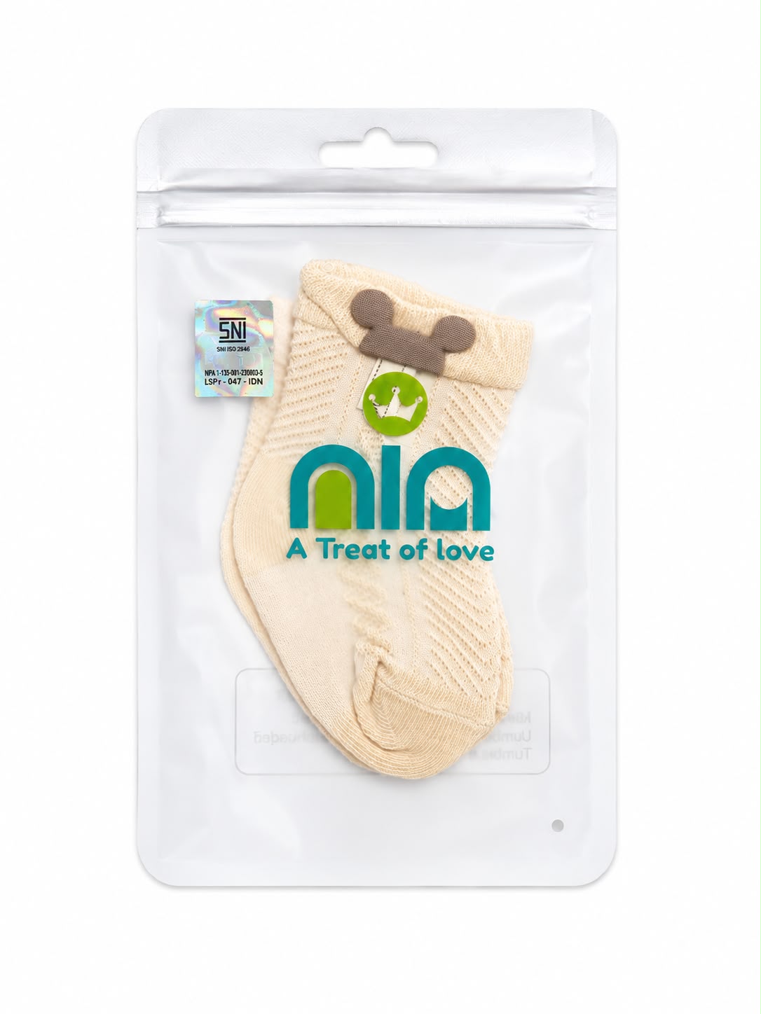 Nia Sock Summer Cream