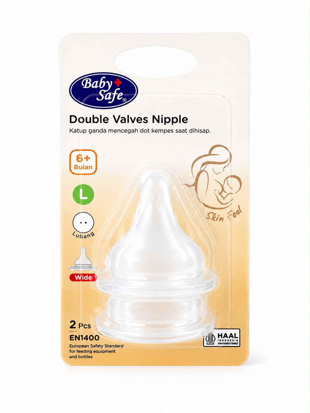 DWS0L Wide Neck Nipple Size L