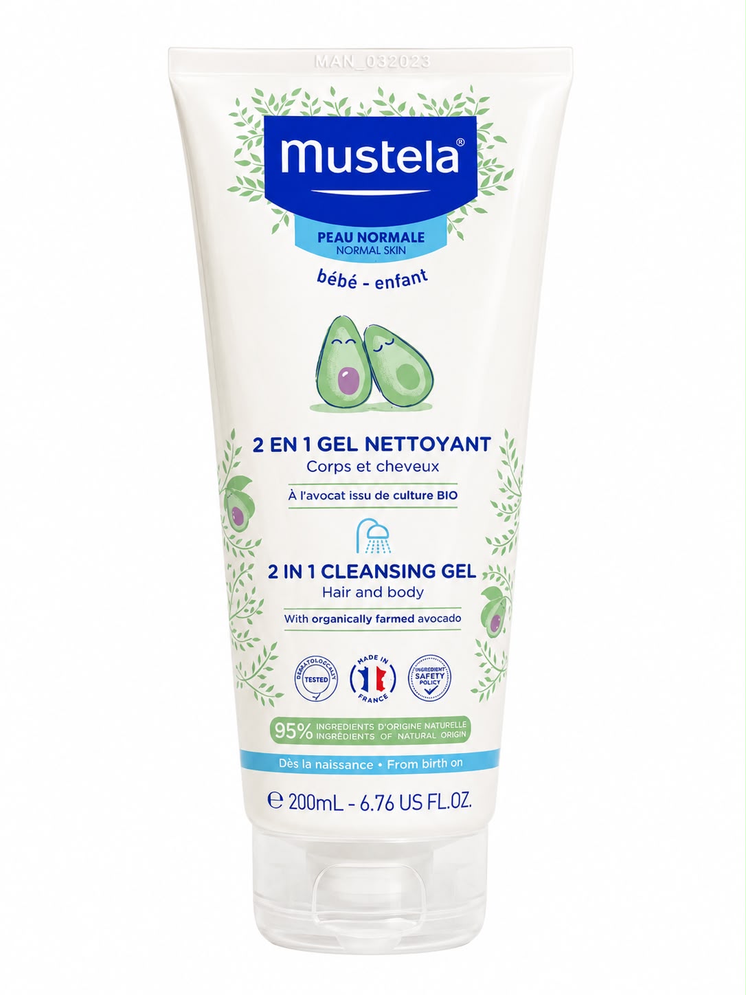 MUSTELA 2 IN 1 CLEANSING GEL 200ML