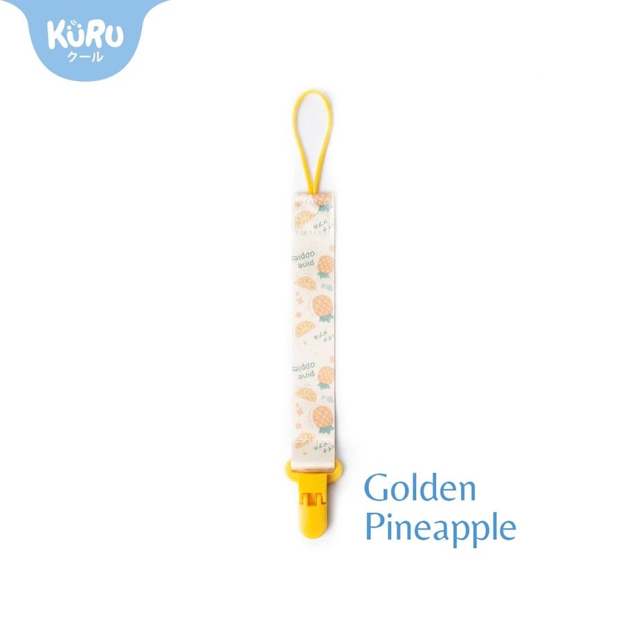 KURU Baby Pacifier Clip Golden Pineapple