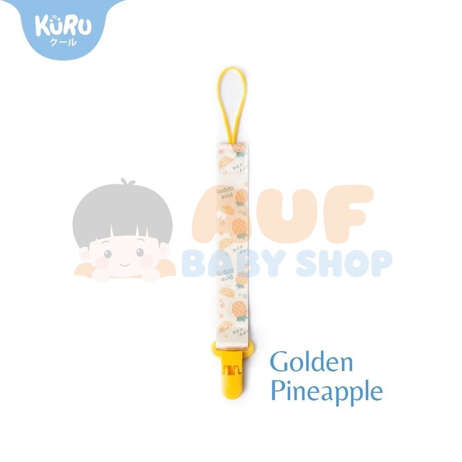 KURU Baby Pacifier Clip Golden Pineapple