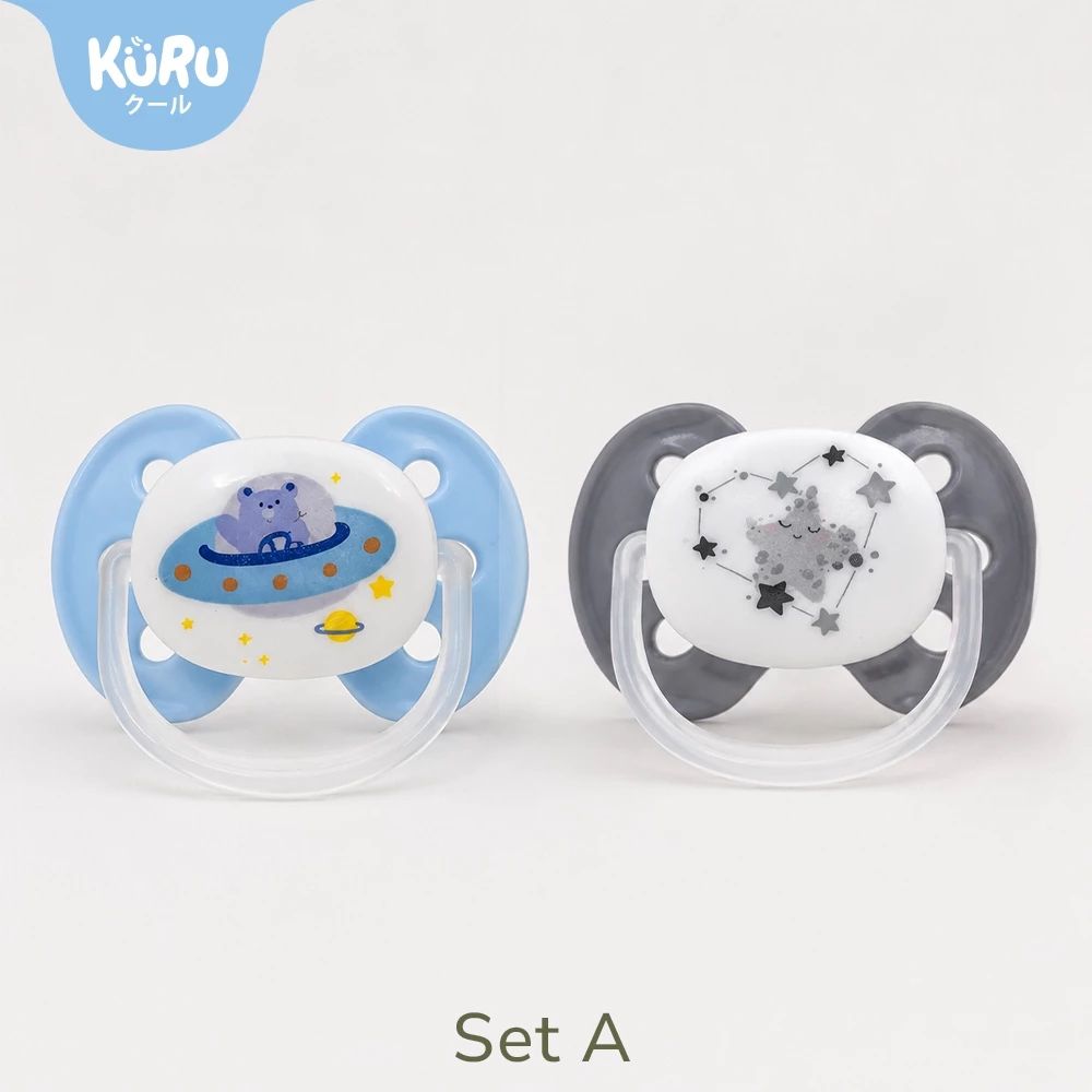 KURU Baby Pacifier Glow In The Dark - (M) Biru Abu