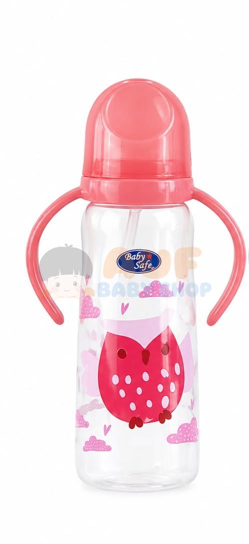 JS09P BOTTLE WGHT STRAW 250ML PINK
