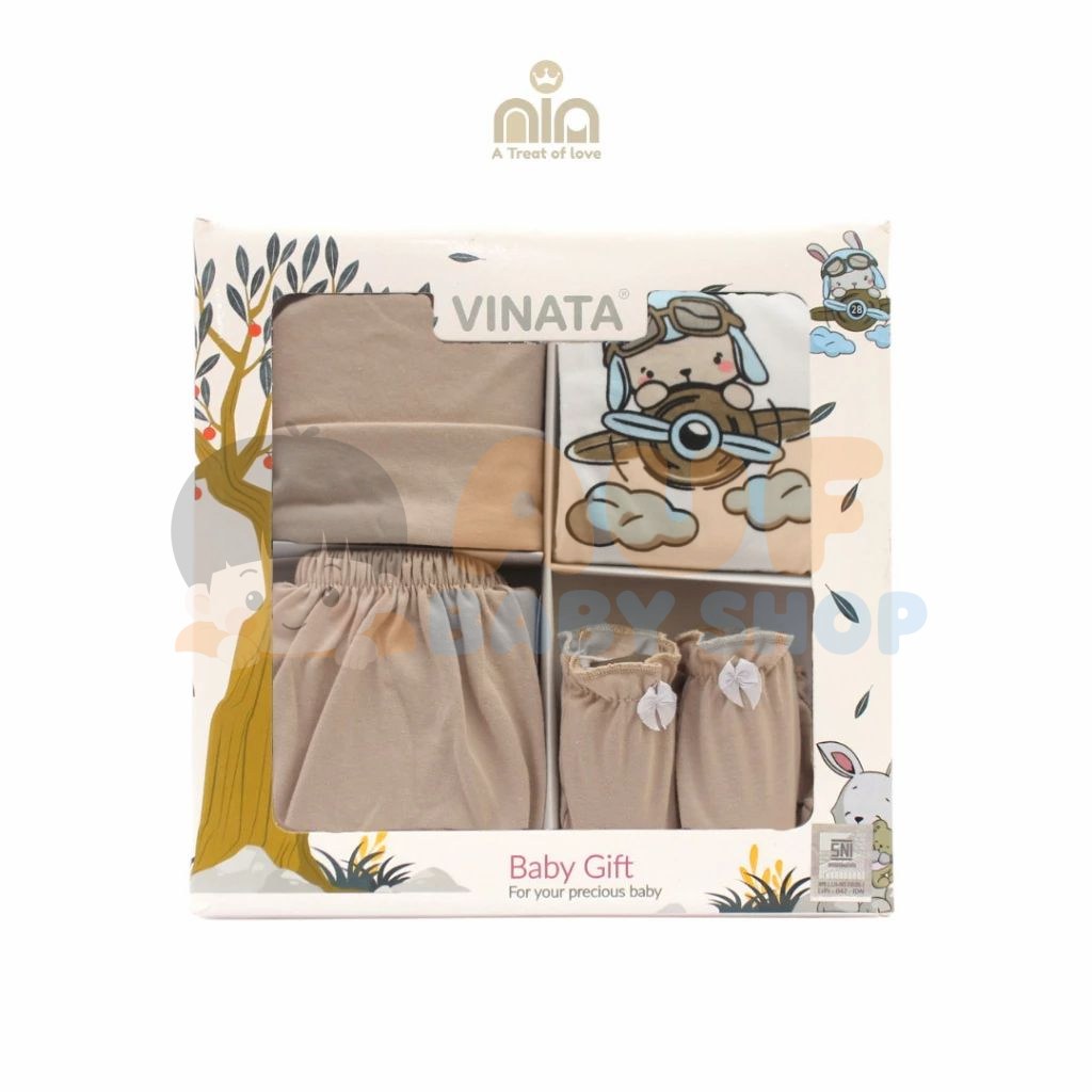 Vinata Baby Set 4 In 1 Soft Cream