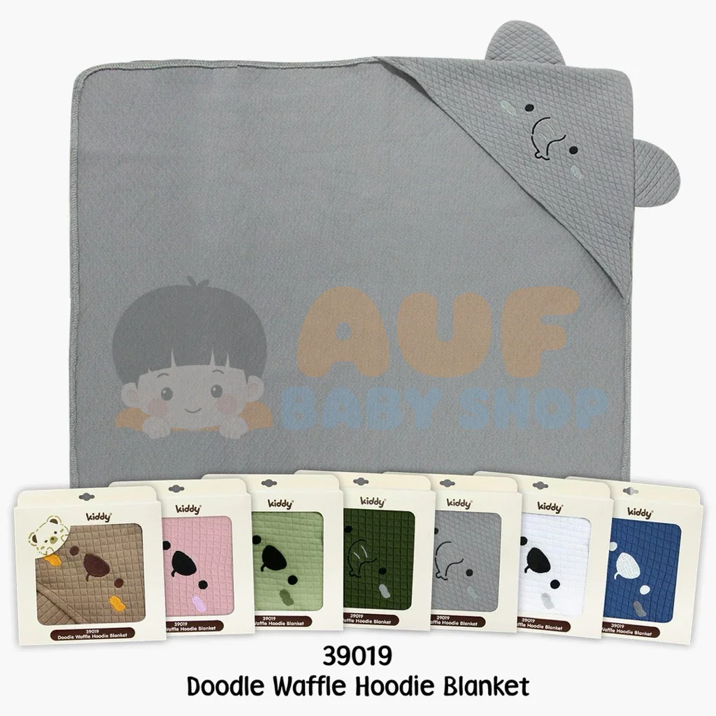 39019 DOODLE WAFFLE HOODIE BLANKET