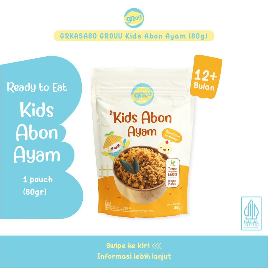 GROUU KIDS ABON AYAM 80GR