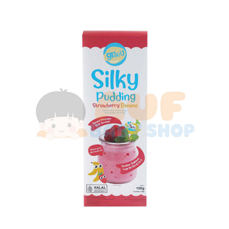 GROUU SILKY PUDDING STRAWBERRY BANANA