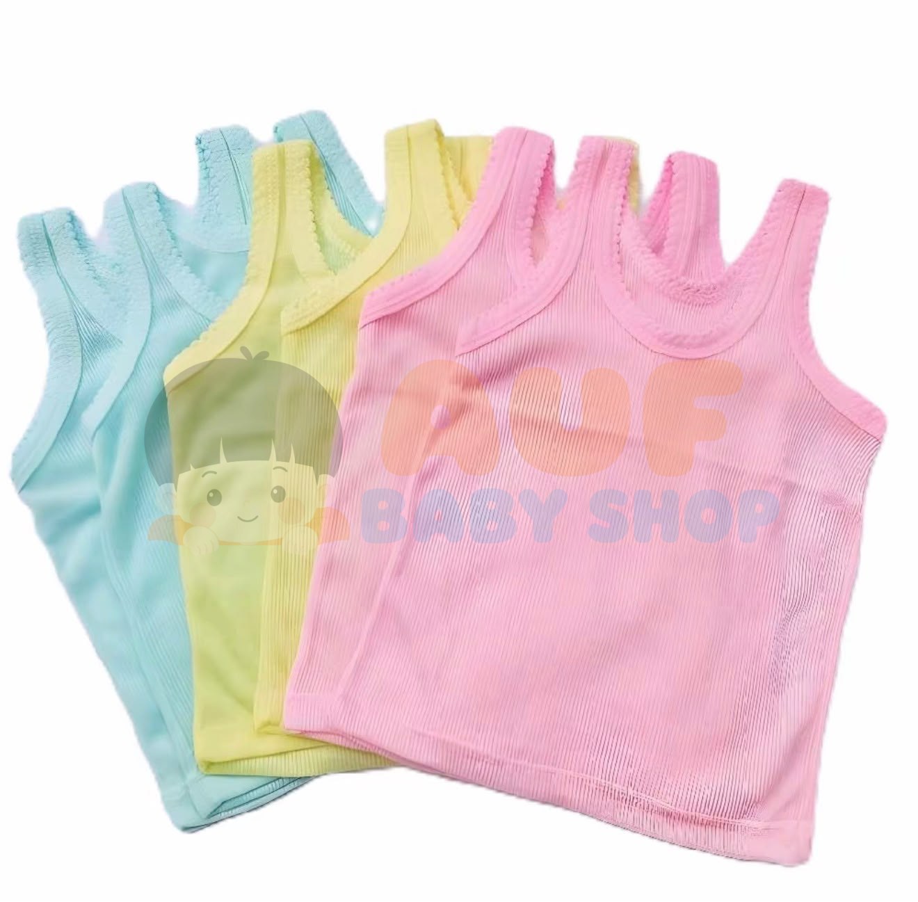 Kaos Singlet (S 0-6 Bulan) Satuan Mix Warna