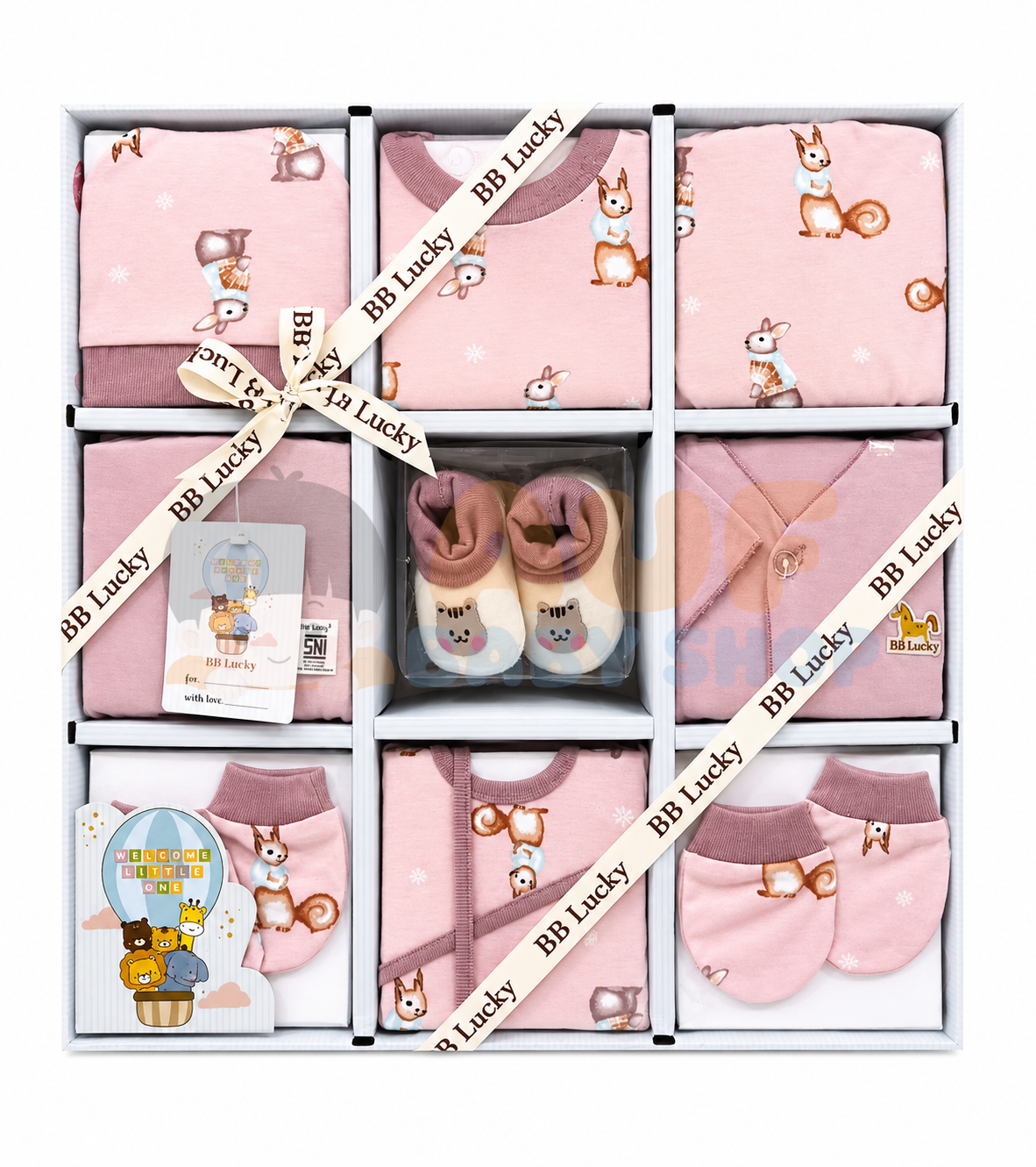 BB LUCKY BABY SET SUPER PINK