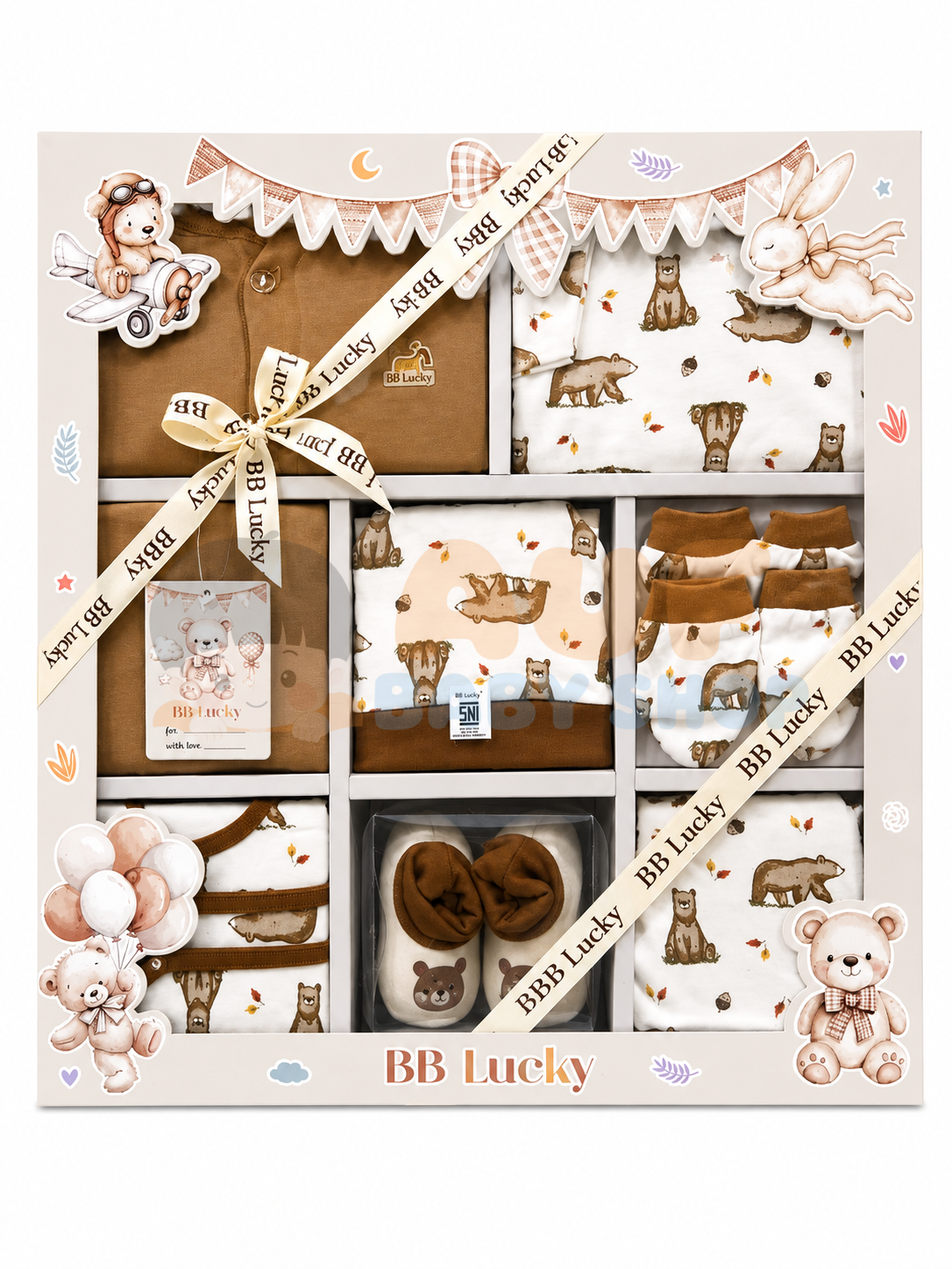 BB LUCKY BABY SET PRECIOUS COKLAT