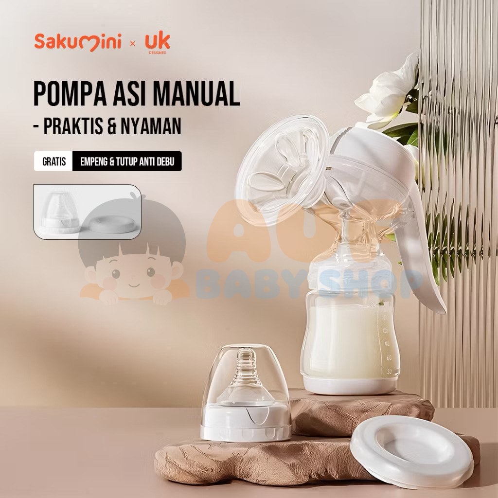 Sakumini Manual Breast Pump - White