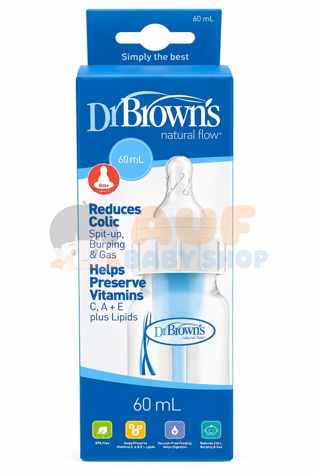 Dr Brown's PP Standard Baby Bottle 2Oz/60ml