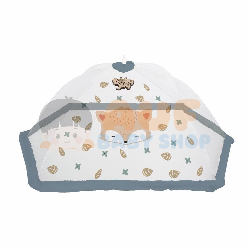 Baby Joy Kelambu Kojong Tarik Little Forest Series - Dusty Teal