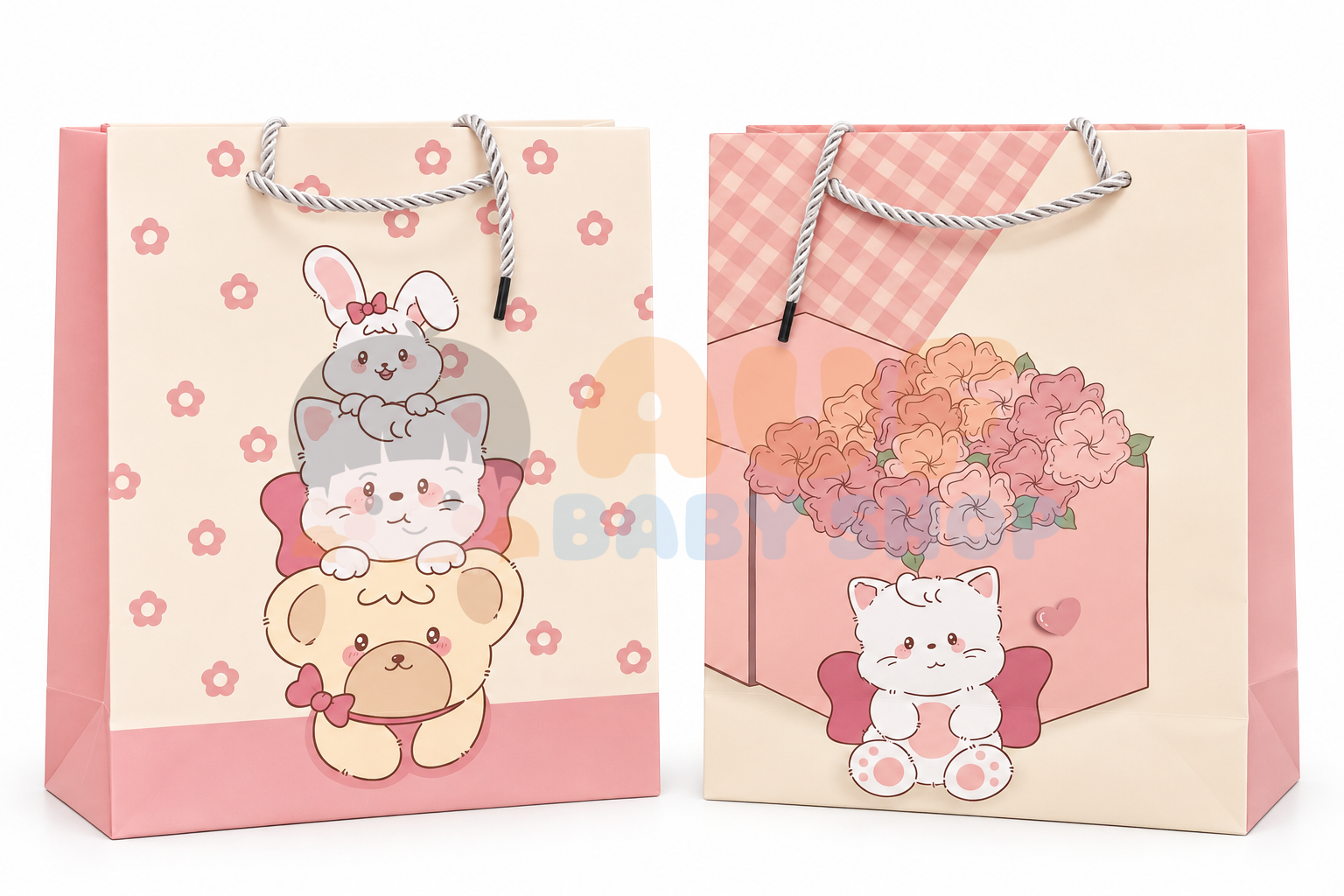 Paperbag Motif Animal Kombinasi Pink Series