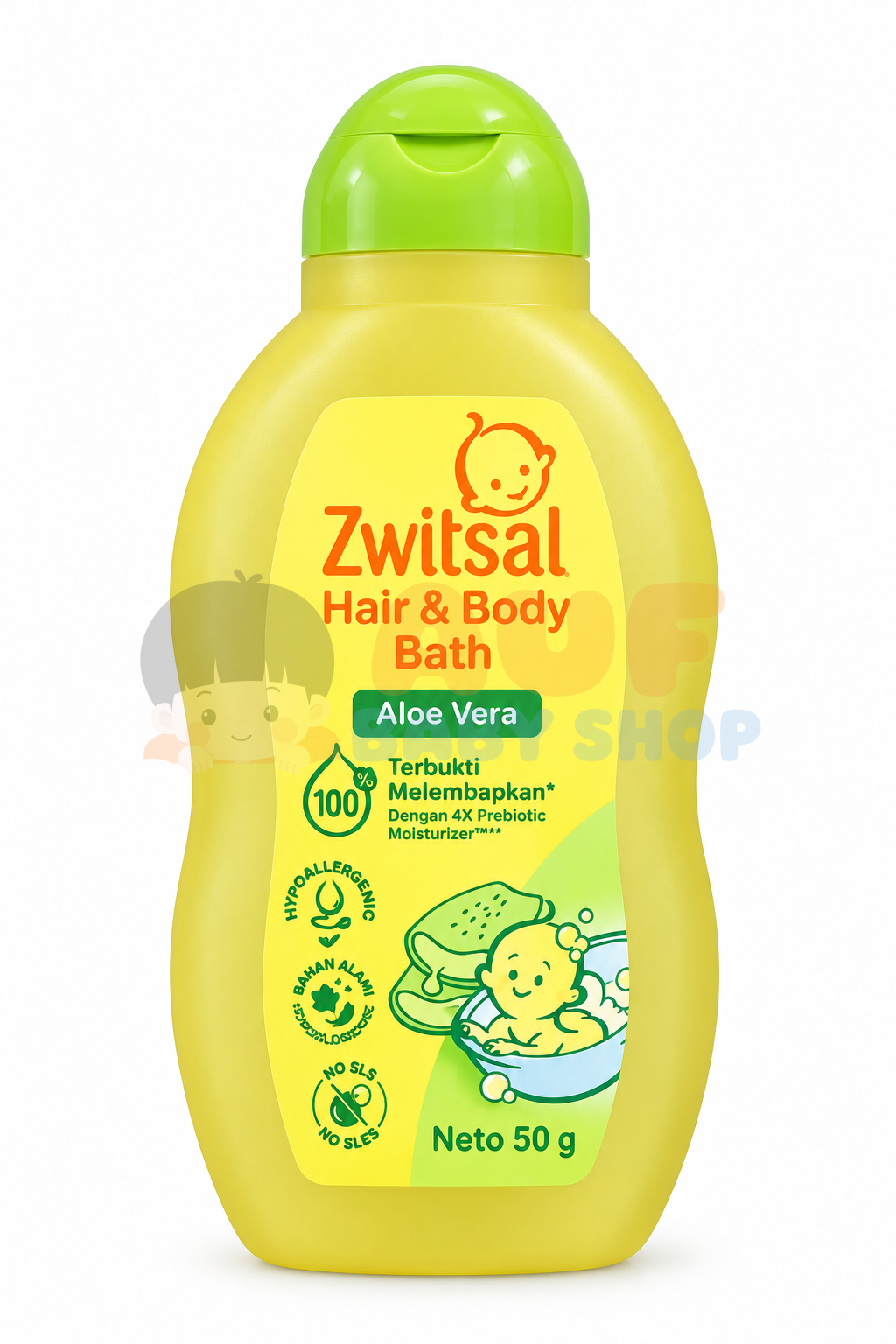 Zwitsal Hair & Body Aloevera 50ml