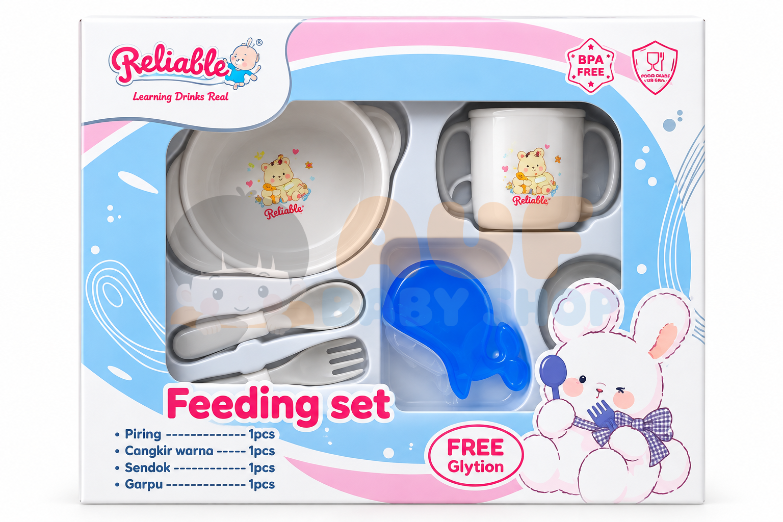 Reliable Feeding Set Kecil + Free Gigitan RFS-5003