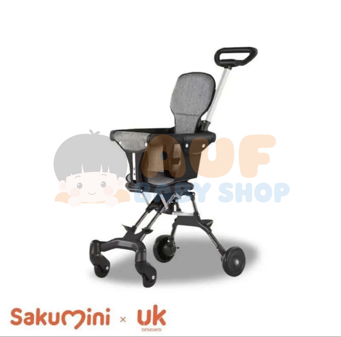Sakumini Stroller Portable Travelling - Black