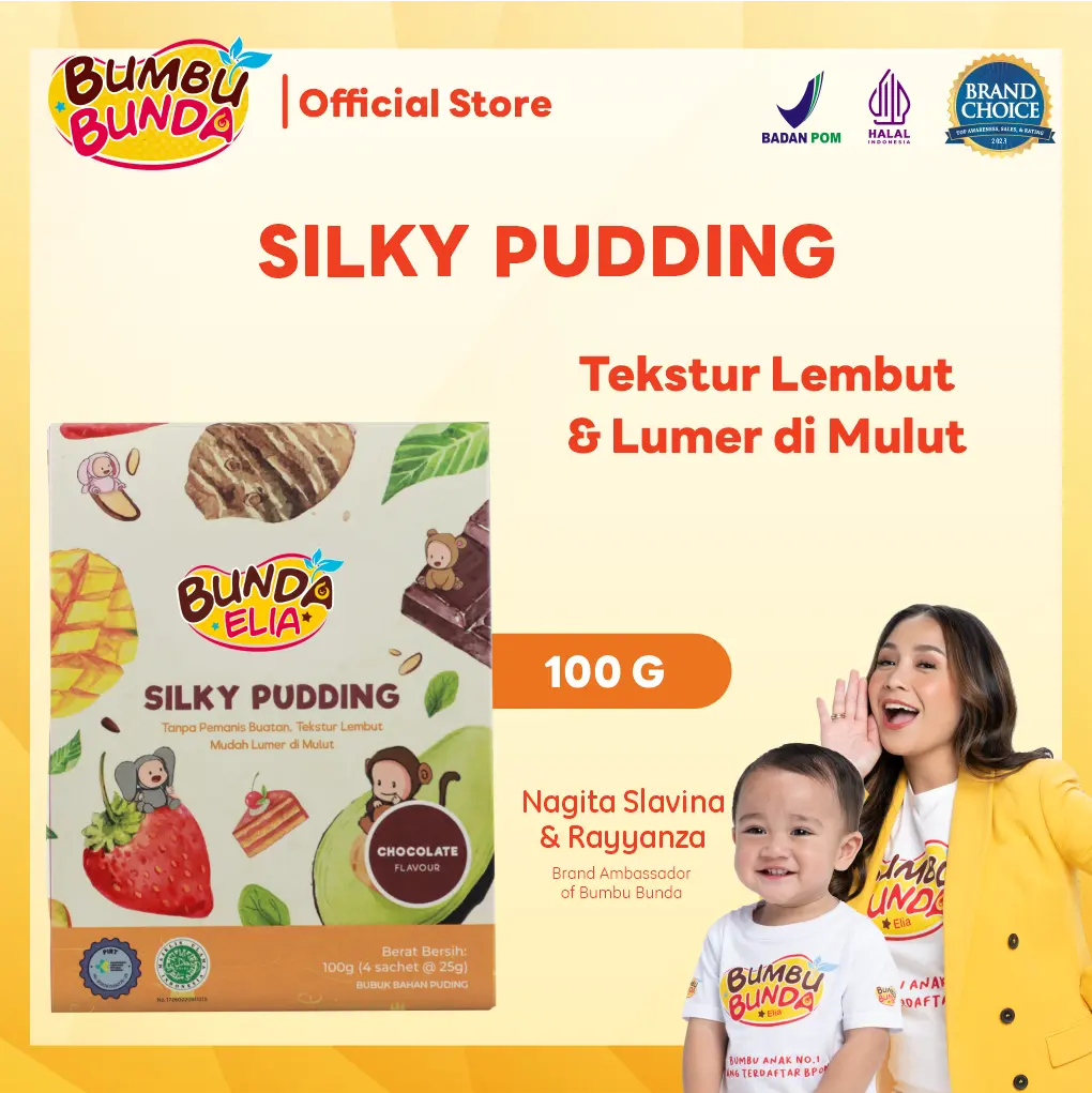 Bumbu Bunda Silky Pudding Chocolate 4 x 25 gr