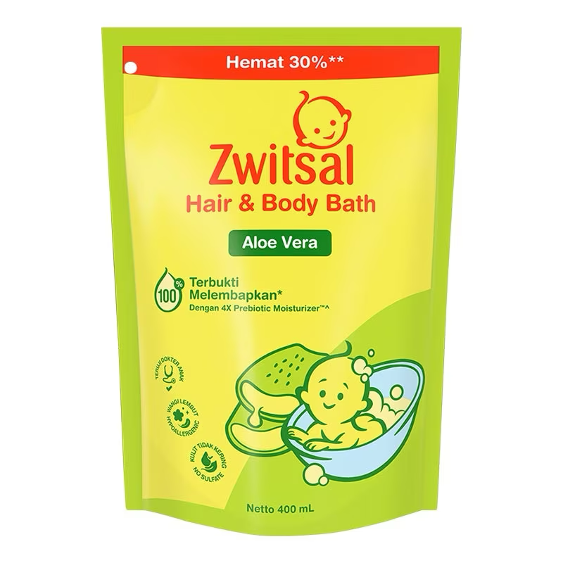 Zwitsal Hair & Body Bath 400 ml PCH