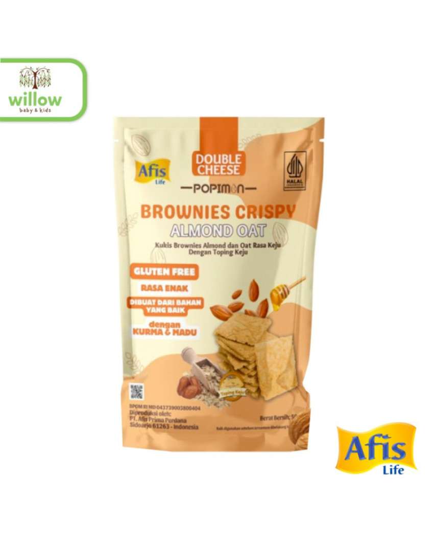 POPIMON Brownies Crispy Almond Oat Double Cheese 50 GR