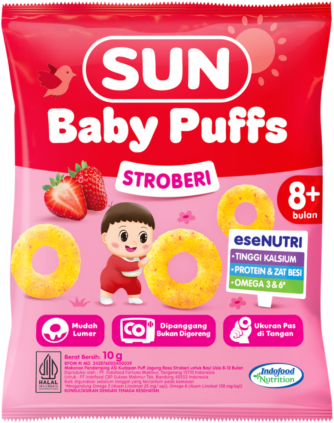 SUN BABY PUFFS STROBERI 10 SAC 10G