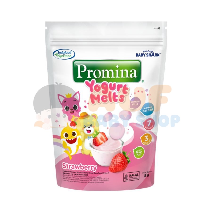 PROMINA YOGURT MELTS STRAWBERRY 8G