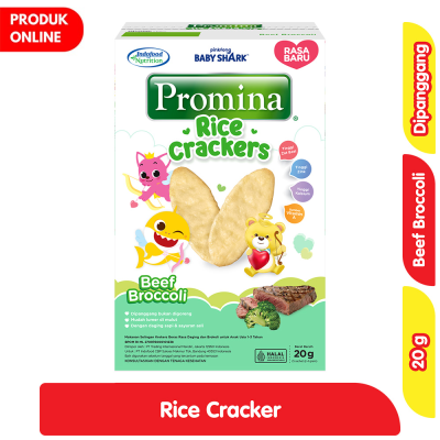 PRO RICE CRACKERS BEEF BROCCOLI 20G