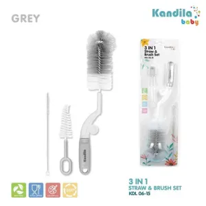 Kandila 3 in 1 Straw And Brush Set KDL06-15