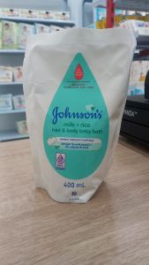 JOHNSONS JB BATH MILK+RICE RF 400 ML