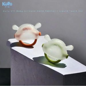 Kuru ST1 Baby Liquid Silicone Hand Teether (Hijau) Little Monster Liquid Tooth Gel