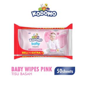 Kodomo Tisue Basah Pink 50 Sht
