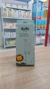 Kuru Stainless Spoon Fork Grey