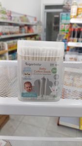 Sugarbaby Baby Cotton Swab 2in 1 Mix Type 200PCS Round & Ear Spoon Head